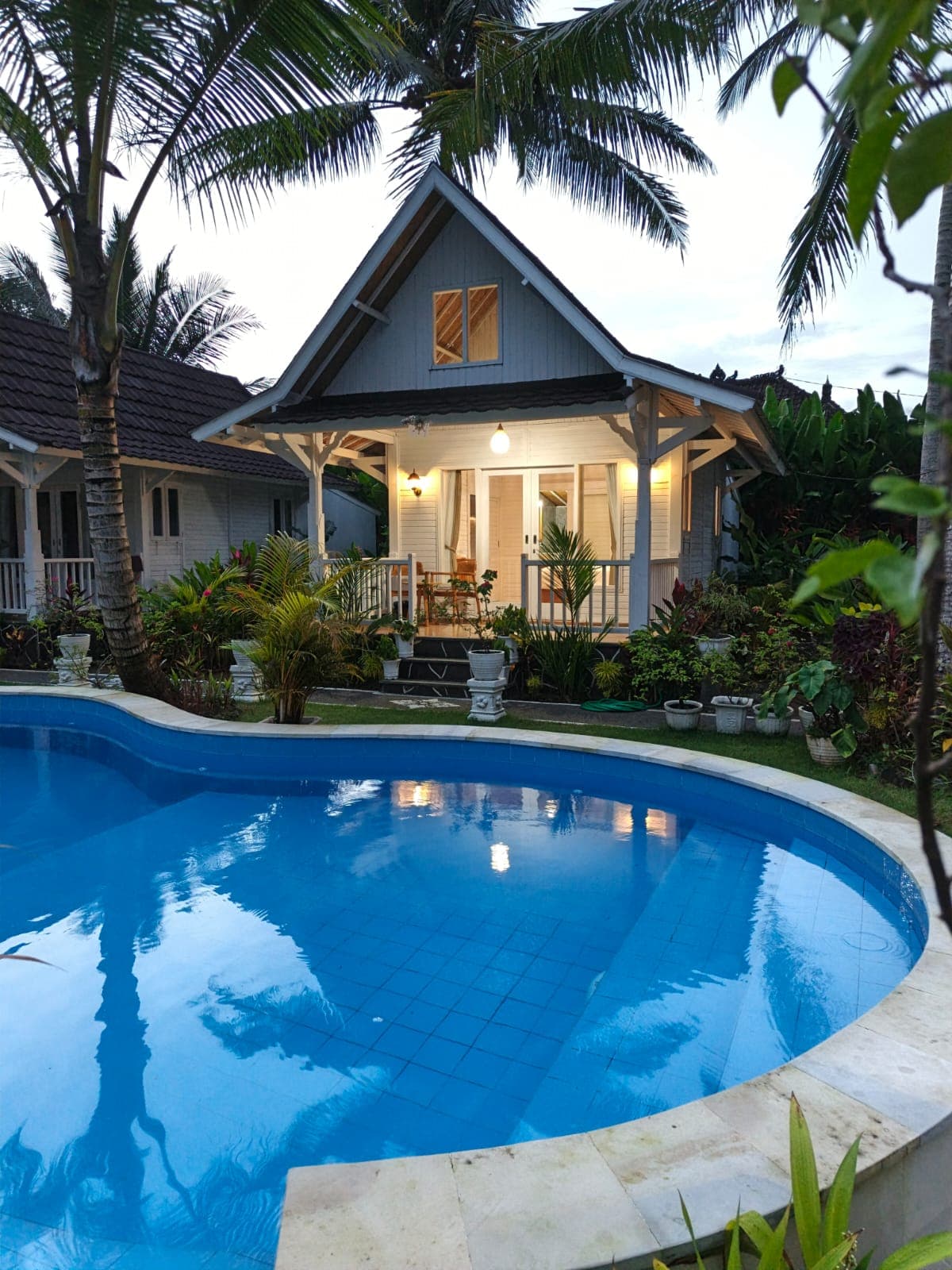 Villa Facade at Twilight